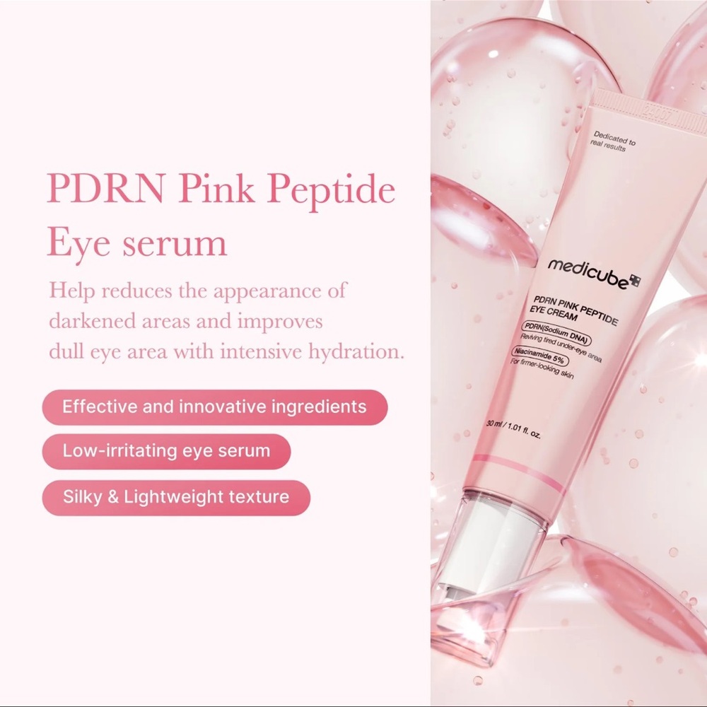 Medicube PDRN Pink Peptide Eye Cream — Pink